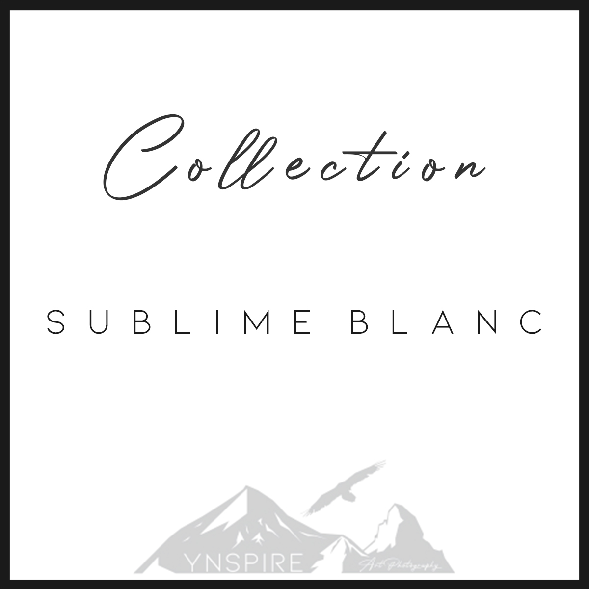 SUBLIME BLANC – Collection 5 Œuvres 40×40